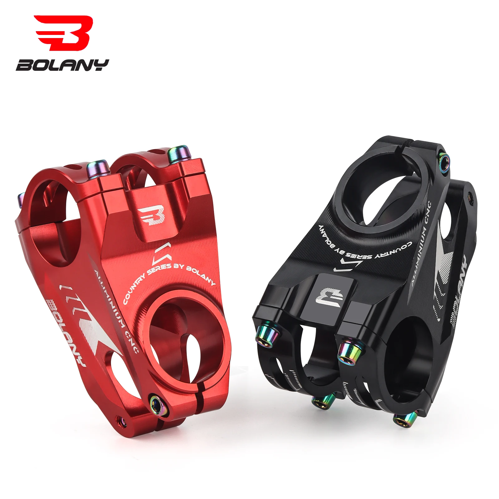 

BOLANY MTB Ultralight CNC Stem 28.6MM High Strength Aluminum Alloy Short Stem 50mm Mountain Bicycle Accessories MTB Power