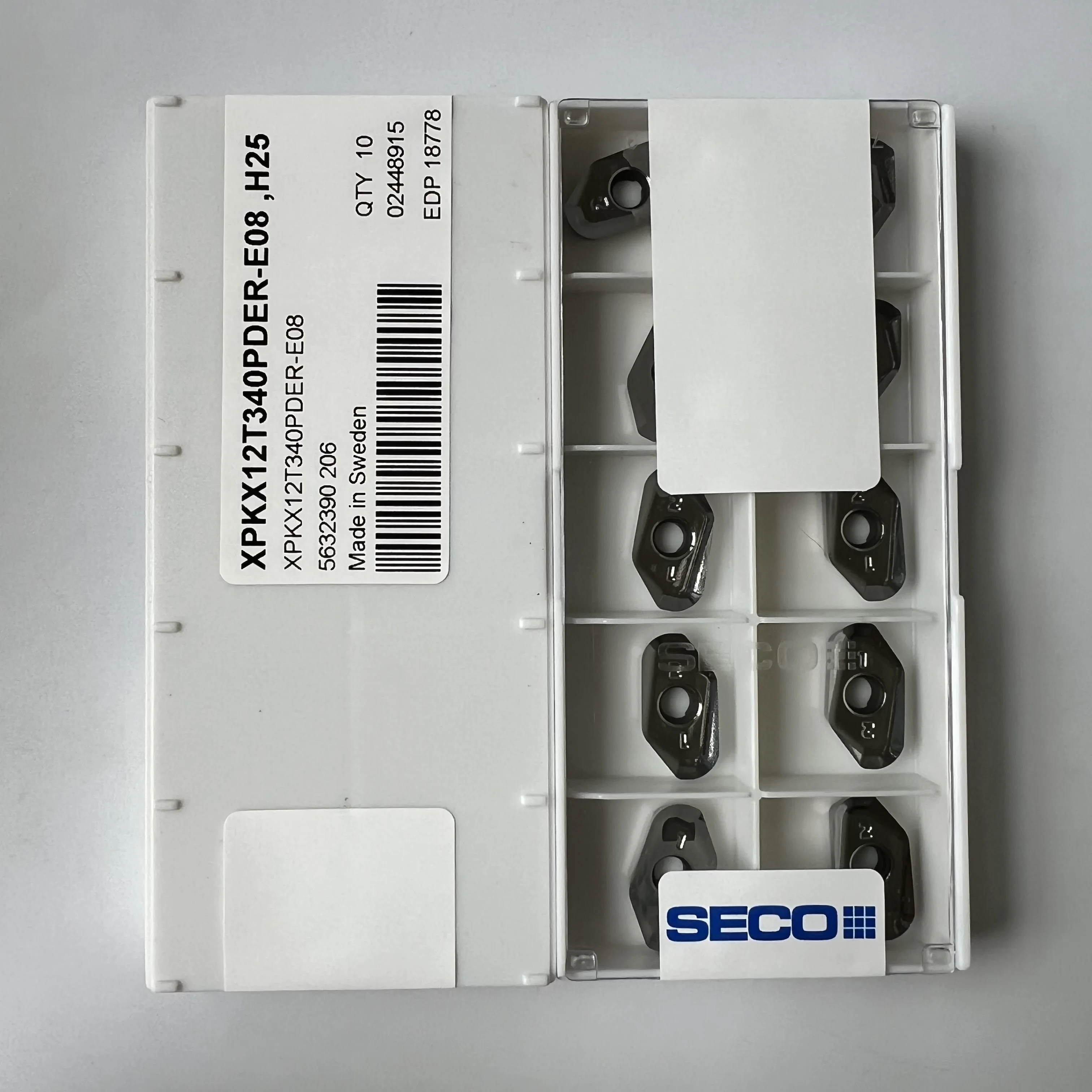 

XPKX12T340PDER-E08,H25 / Original carbide blade 10 Pcs