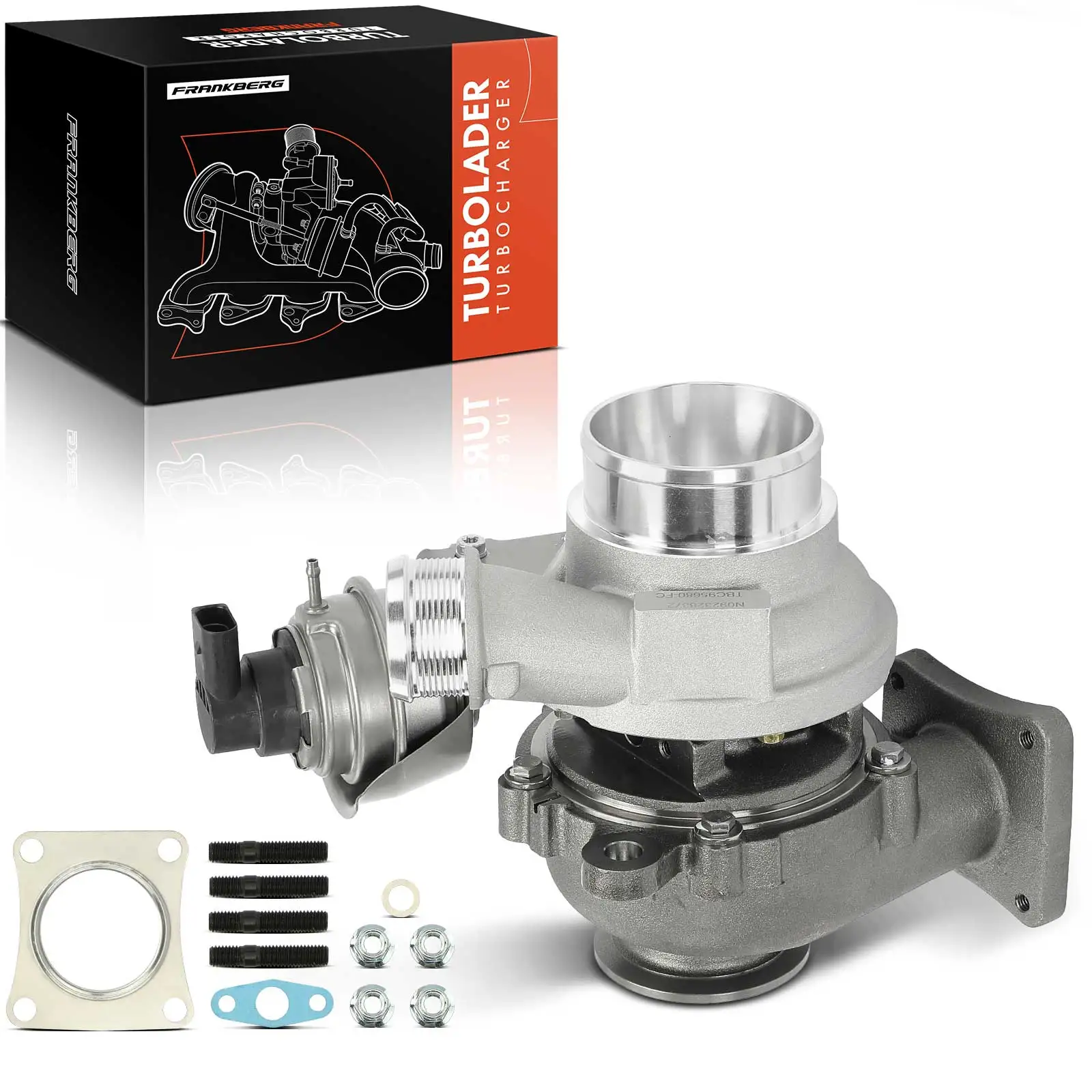 Frankberg 1x Uitlaat turbolader voor Volvo S60 II 134 S80 II 124 V60 I 155 V70 III 135 XC60 156 XC70 II 136 31312713