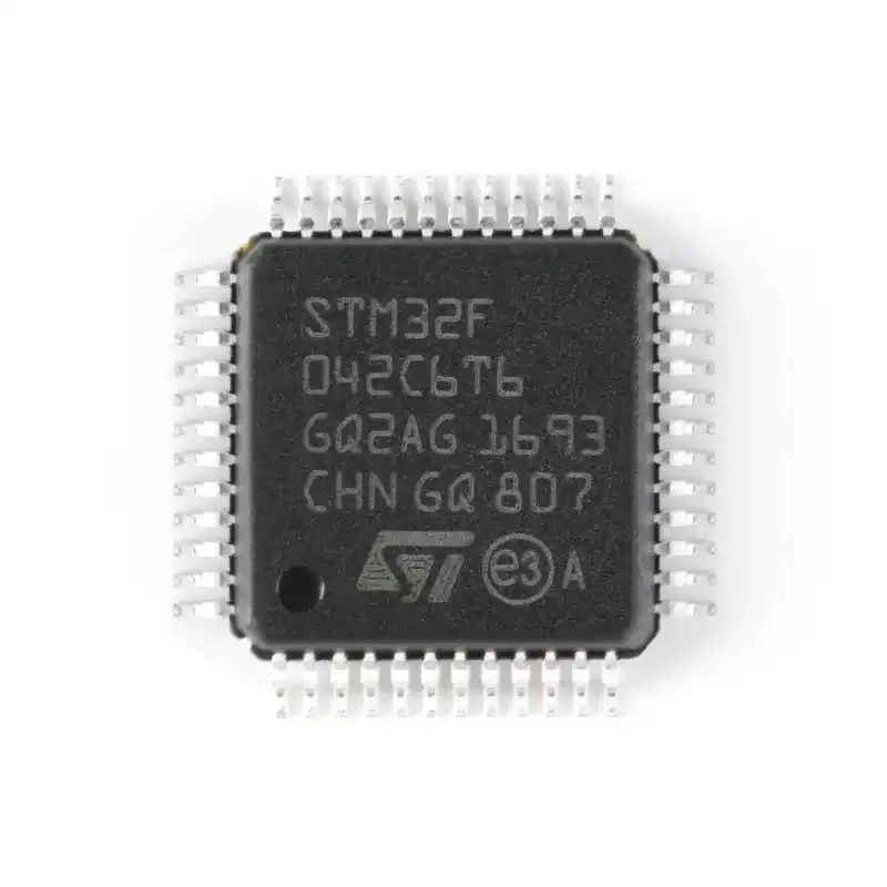 5 قطعة الأصلي حقيقية STM32F042C6T6 LQFP-48 ARM Cortex-M0 32 بت متحكم MCU