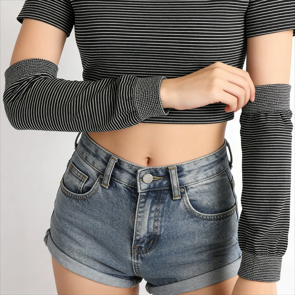 

1 Pair Unisex UV Arm Sleeves Breathable Sun Protection for Driving Hiking Outdoor Activities