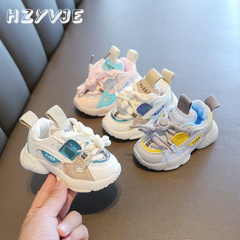 Spring and Autumn Kids Sneakers 0-1-2-3 Year Old Infant and Toddler Baby Boys Girls Anti Slip Sports Shoes Learning Walking Shoe