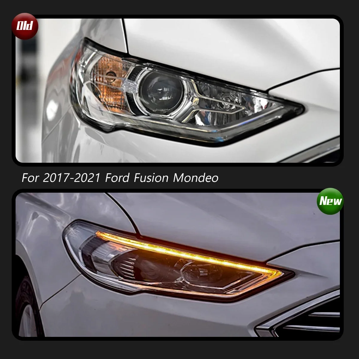

Автомобильные фары TYPY для Ford Fusion 2017-2021 Mondeo, светодиодные фары для проектора, дневные ходовые огни, автомобильные аксессуары