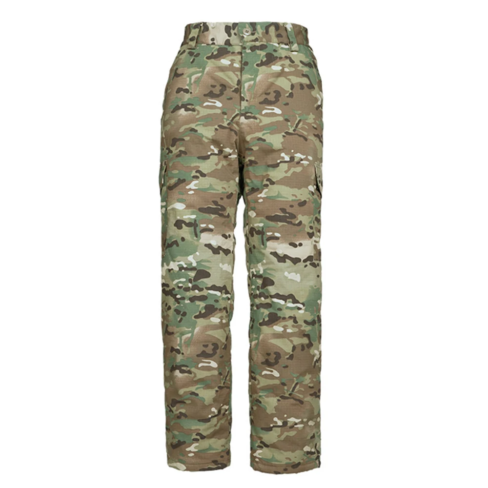 Men Winter Tactical Camouflage Heat Reflect Cotton Pants Outdoor Warm Clothes Hunting Cold-Proof Waterproof Thickened Trousers