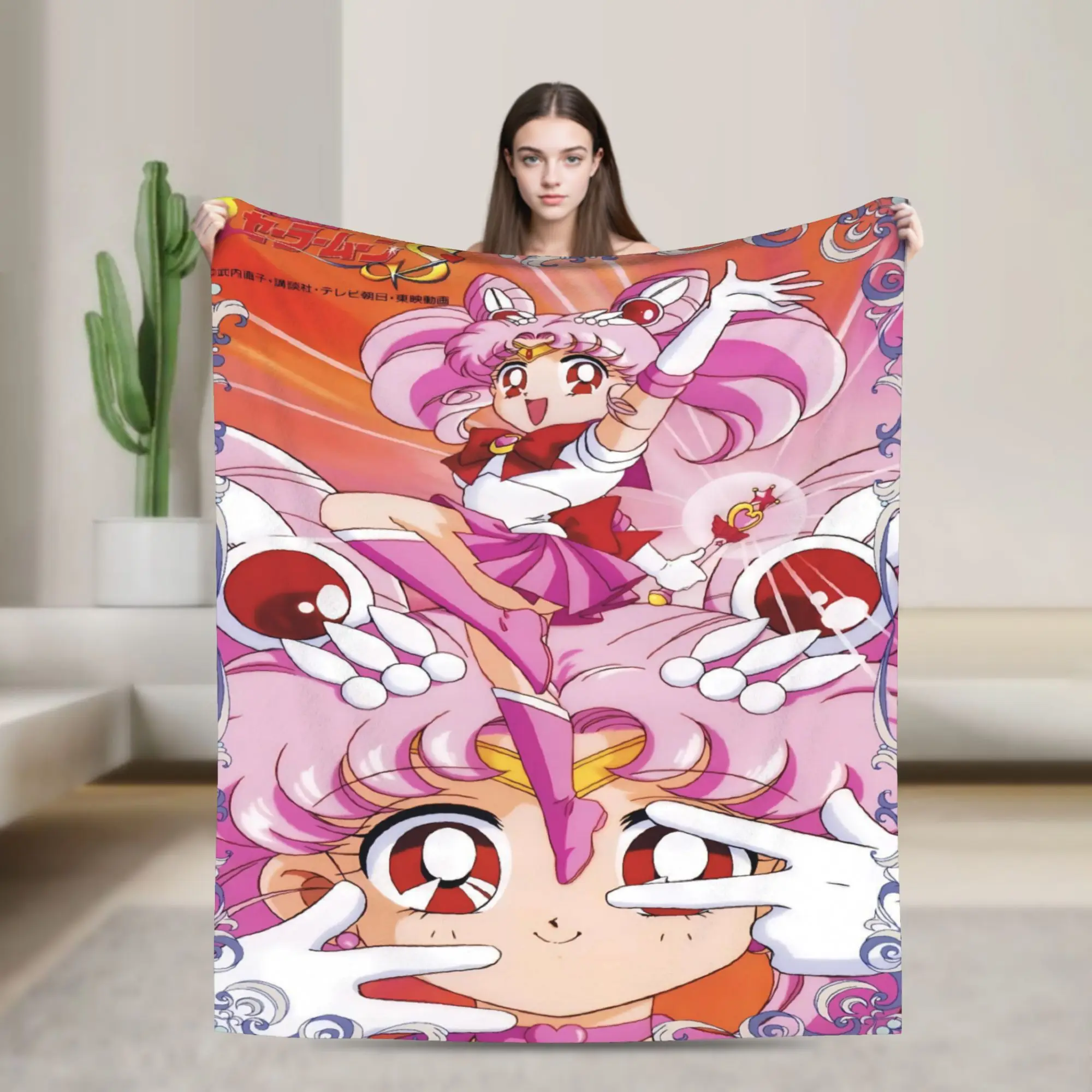 Pretty Cure Warm Blankets  Camping Plush Bedding Throws Pattern Outdoor Flannel Bedspread Sofa Bed Cover