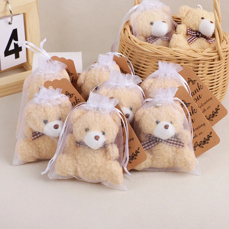 3/6/10/12/18/20er-Set Bären-Geschenkset mit Organzabeutel und Karte für Vollmondfeier, Hochzeitsdekoration, Geburtstagsfeier, Gastgeschenk – Detail 11