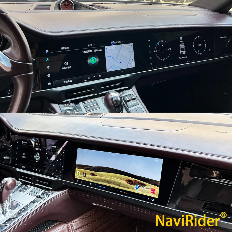 Touch Smart Dual Screen For Porsche Panamera 2010-2017 Android 15 Auto Video Player Stereo Navigation Carplay Head Unit 256GB 4G