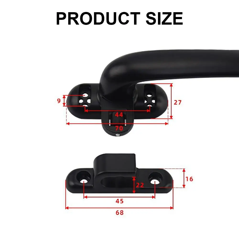 Professional Aluminum Alloy 50 Push Window Handle Sliding Door Thickened Window Knob Hardware Flat Open Door 7 Type Handle