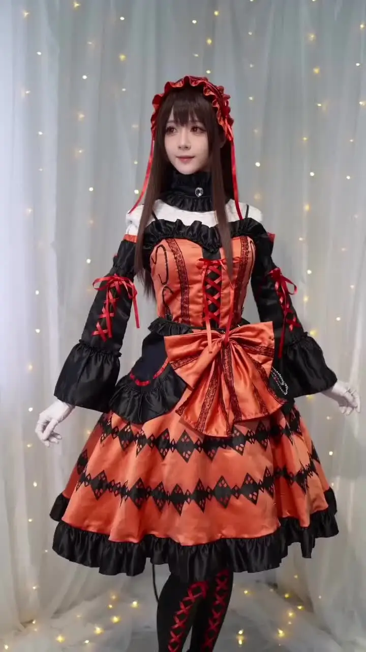 アニメデート・ア・ライブ時崎狂三コスプレ衣装ウィッグ - AliExpress