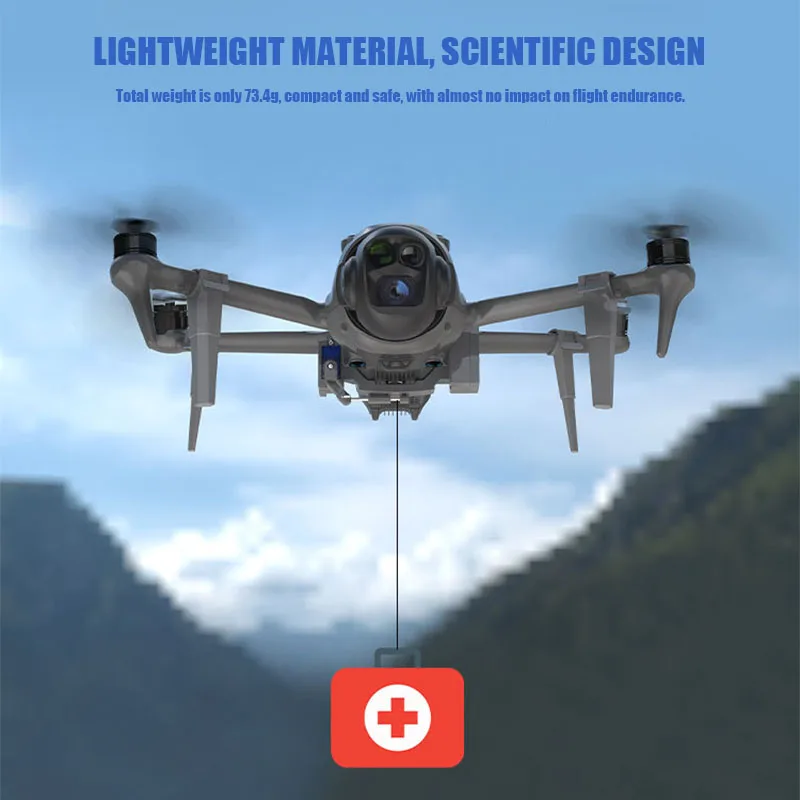 VOLODYMYR Payload Airdrop Release Drop Gerät für DJI Mavic 4 Pro Drone Zubehör Lieferung Angeln Köder Transport Dropper