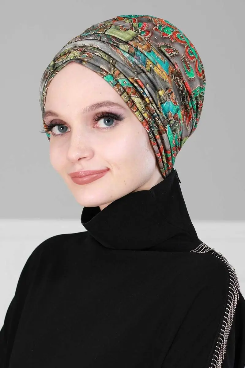 Pleated combed patterned Bone carnival pattern