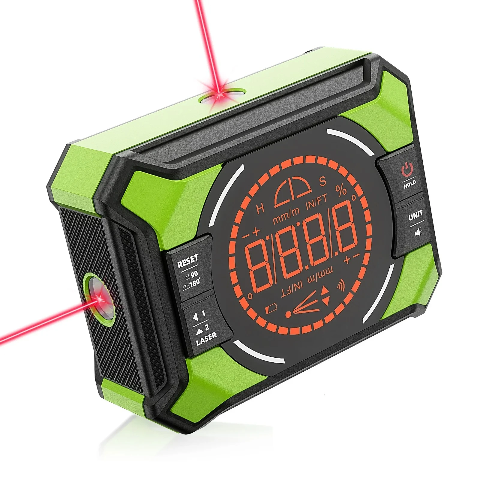 AG2L Laser Level With Digital Angle Gauge, 3-in-1 Electronic Angle Finder Protractor Inclinometer Woodworking Tools