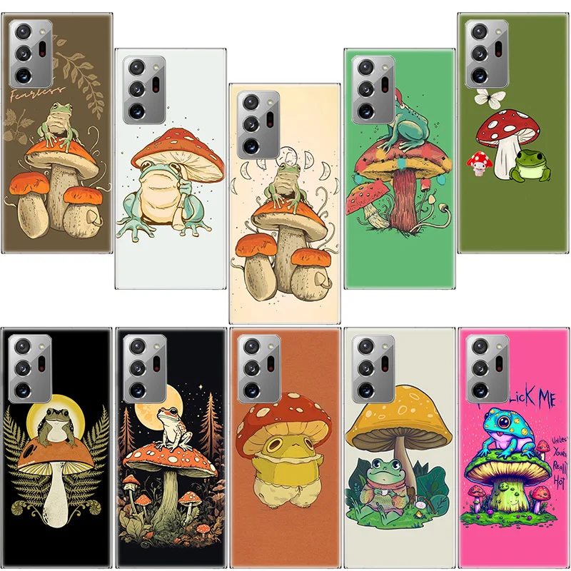 Cottagecore Frog Aesthetic Phone Case For Samsung S24 S23 S22 Ultra S21 Plus Galaxy S20 FE S10 Lite S10E S9 S8 S7 S6 Edge Cover