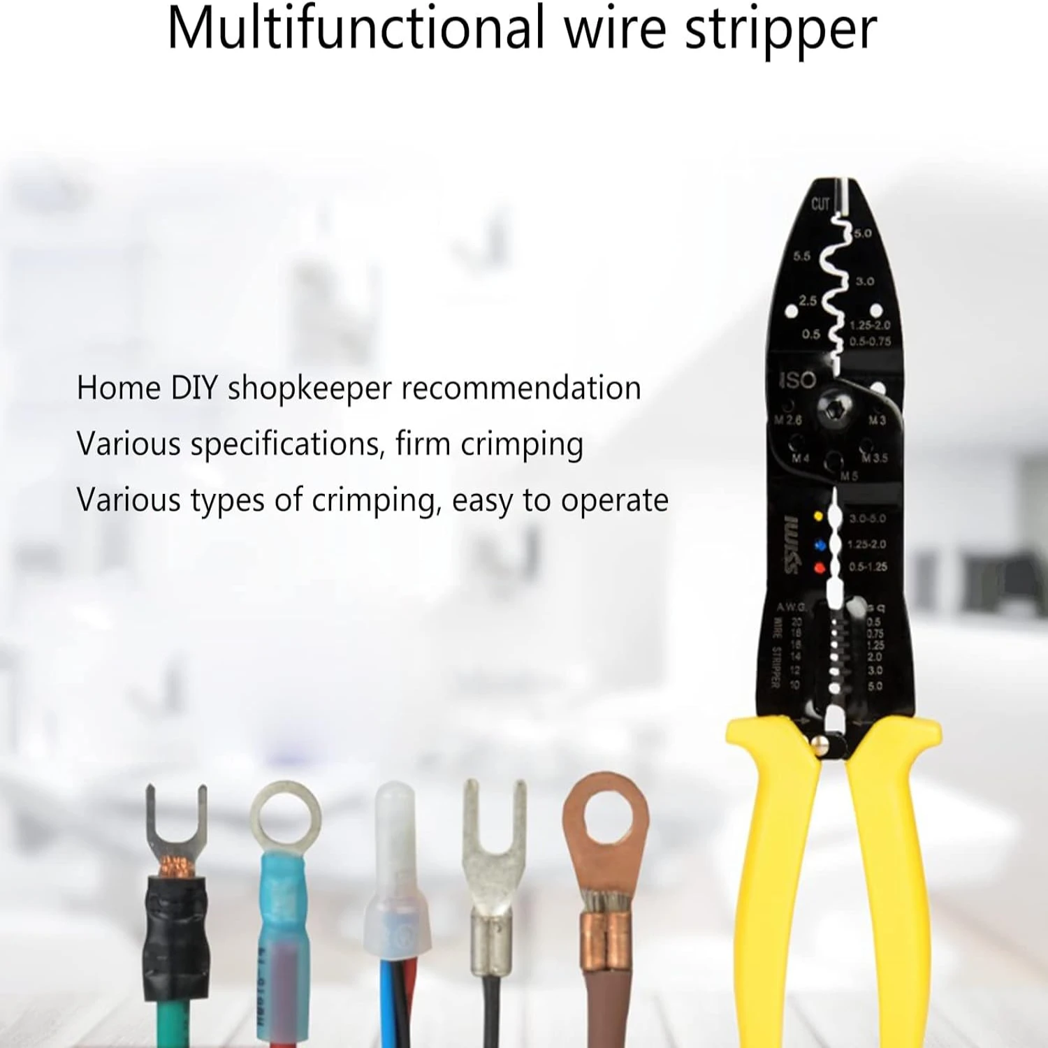 Superior High-Quality Professional Wire Stripping, Cutting, and Crimping Tool Kit - Versatile, Efficient Plier for Decrustating 