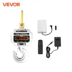 VEOVR 1T 3T 5T Digital Crane Scales With Remote Control Mini Bascula Balance Precision Gadgets Tools for Industrial Hanging Hook