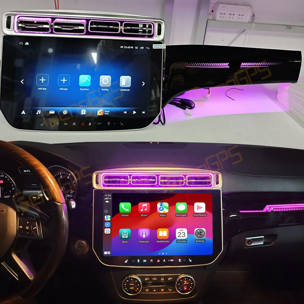 13.3'' Qualcomm Screen Android 14 Auto For Benz ML 2012 2013 2014 2015 Upgrade GPS Navigation Radio With ambient light Head Unit