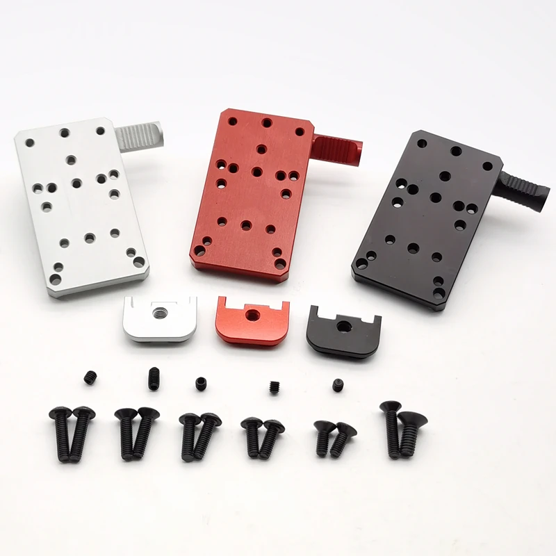 Universal Glock Rear Sight Mount, RMR Docter, ROMEO3 SRO, Ponto Vermelho, Âmbito Reflex, Mount Plate Base, 17, 19, 22, 23