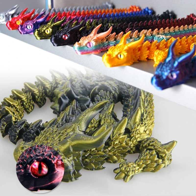 لعبة Dragon Dragon المطبوعة ثلاثية الأبعاد المتقدمة وممتعة لأدوات تخفيف الإجهاد