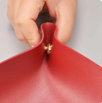 صينية تخزين جلدية على الطراز الاسكندنافي ، منظم قابل للطي للمجوهرات ، صندوق تخزين مستحضرات التجميل ، ديكور منزلي