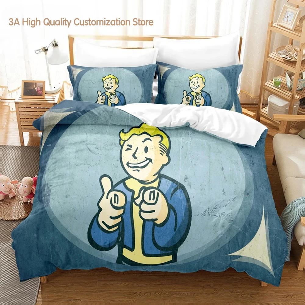 Fallout Vault 33 Bedding Set - Duvet Cover Set for Adults and Boys