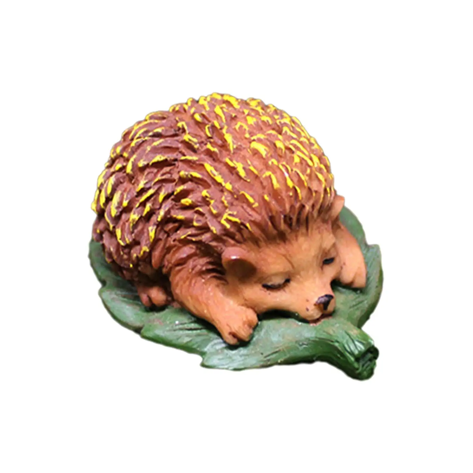 Hedgehog Statue Handpainted Collectible Garden Hedgehog Sculpture for Housewarming Gift Patio Lawn Fairy Garden Courtyard