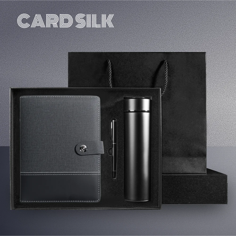 

Professional Gift Idea – Power Notebook with Card Slots and USB Charging for Students, Travelers, or Executives