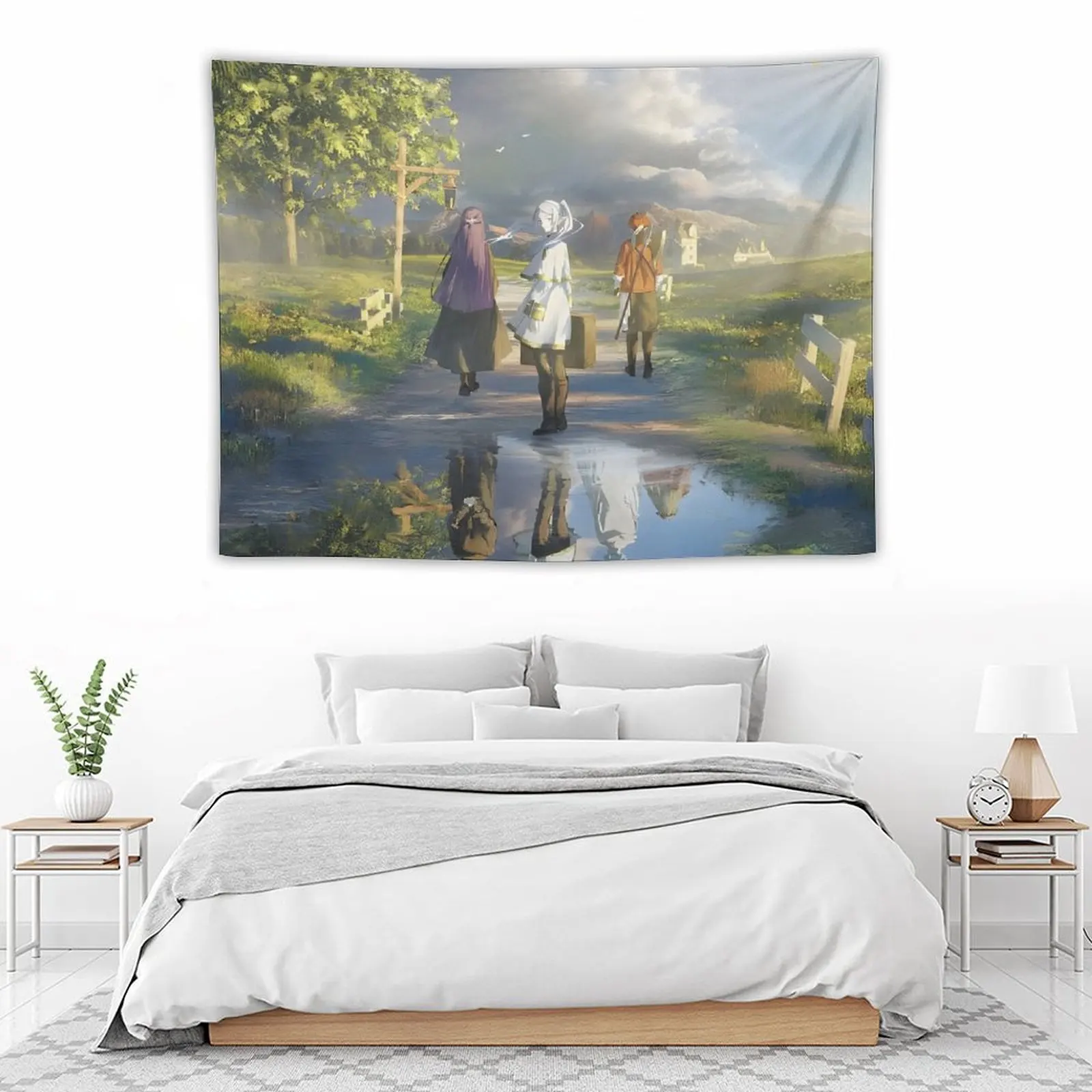 

Sousou no Frieren Tapestry Bathroom Decor Room Decor For Girls Wall Hanging Tapestry