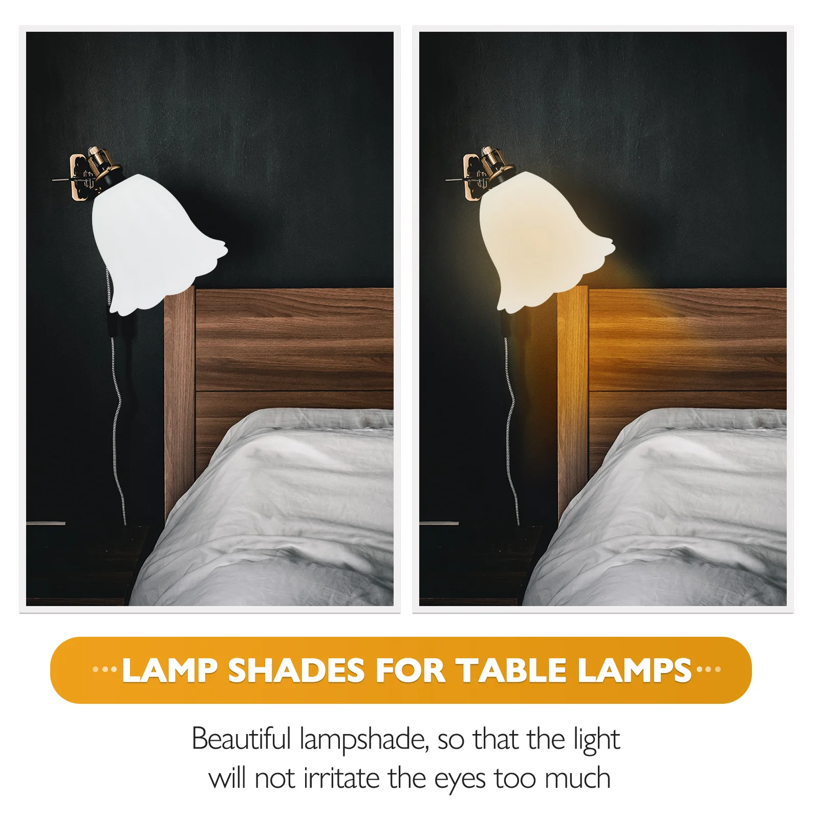 

Frosted Glass Lampshade Flower Design Lamp Cover Soft Light Decorative for Pendant Wall Hanging Ceiling Lamp Shade