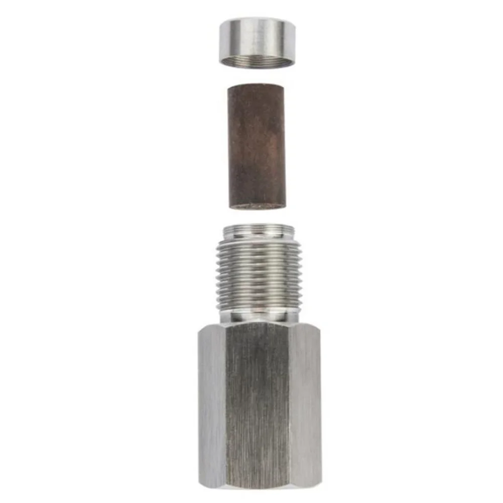 

Серебристый защитный колпачок-коннектор из нержавеющей стали для датчика кислорода автомобиля (индикатор неисправности)