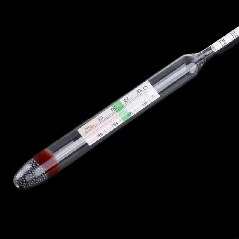 F26C Aquarium Glass Hydrometer Fish for Tank Water Temperature Thermometer for Saltwater Marine Aquariums Range 1.000-1.060