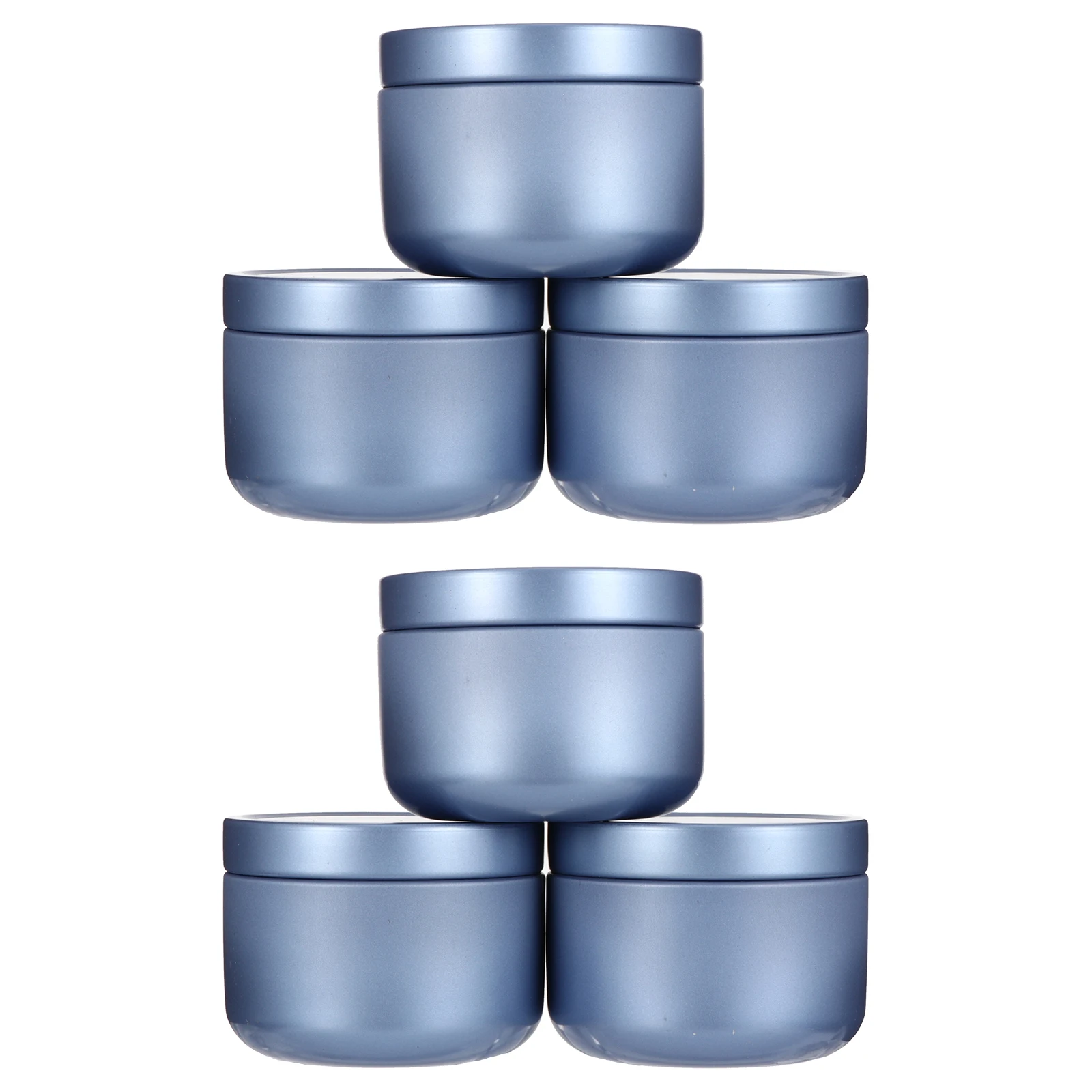 

10 Pcs Tea Cans Tinplate Jars Leaf Storage Sealed Blue Canister Metal Travel Gift Leaves Home Party Store Mall