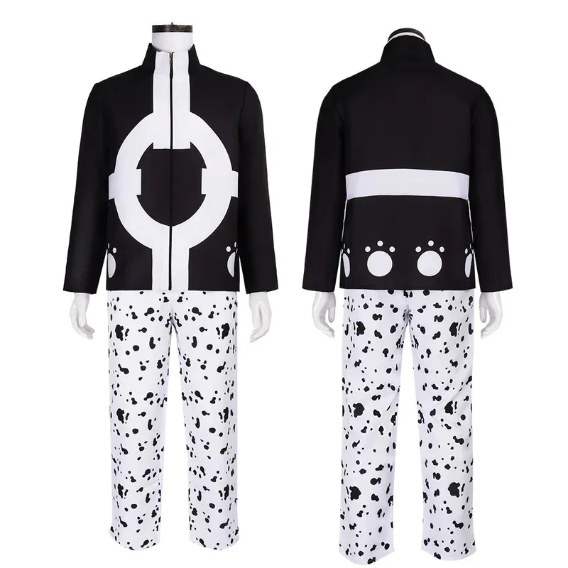 Disfraz de Anime Bartholemew, sombrero, Tops, pantalones, conjunto completo, traje de juego de rol Kuma del ejército revolucionario, fiestas de Carnaval de Halloween; 3'v,6