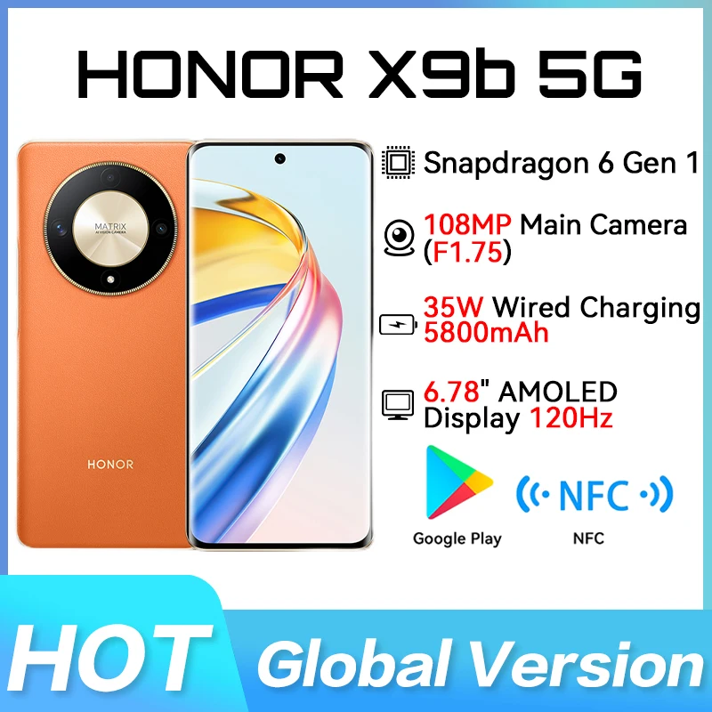 Global Version HONOR X9b Mobile Phone 6.78