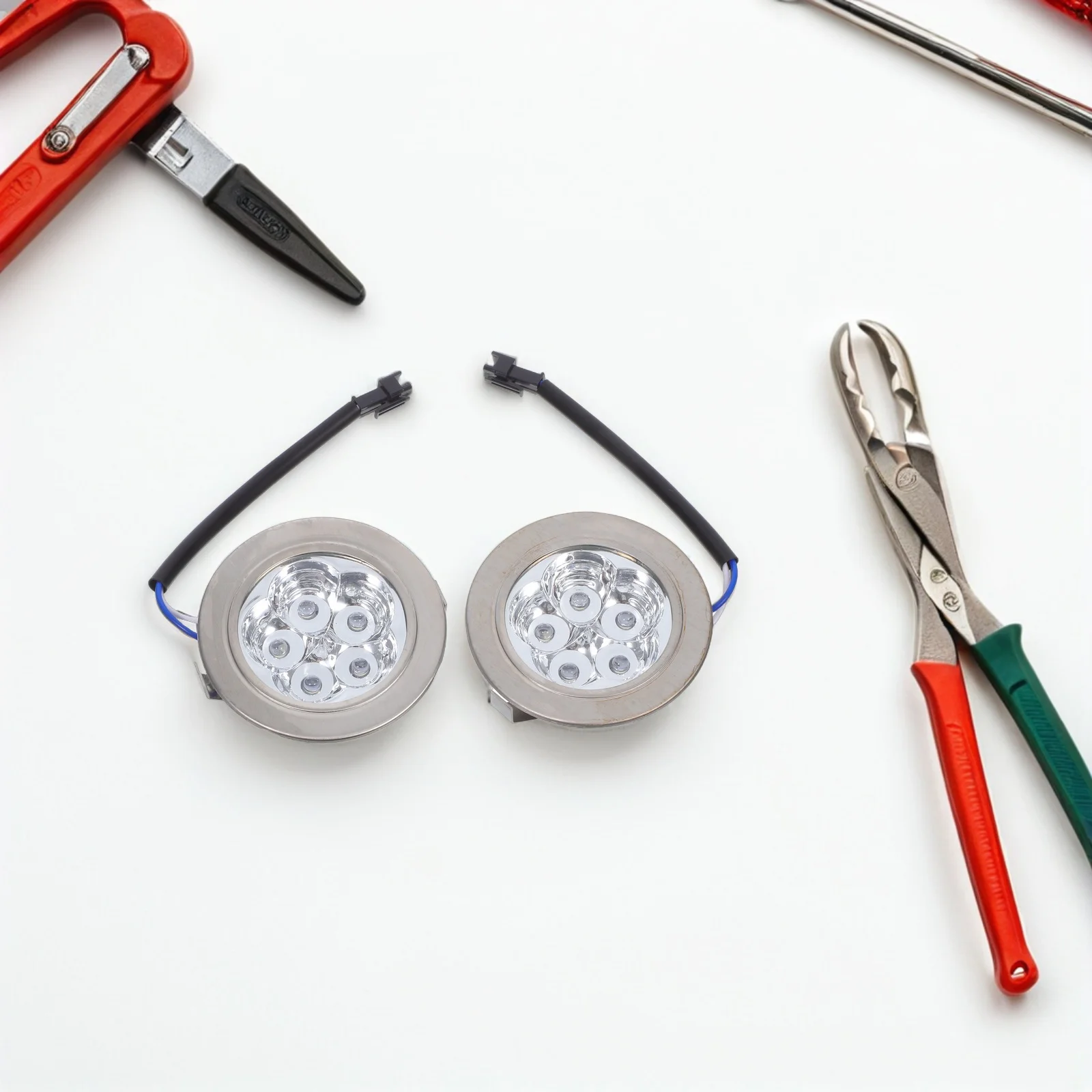 

2pcs Led Stove Hood Light Bulbs 12V Cold White Round Design Easy Install Range Hood Replacement Kitchen Appliance Led Bulbs