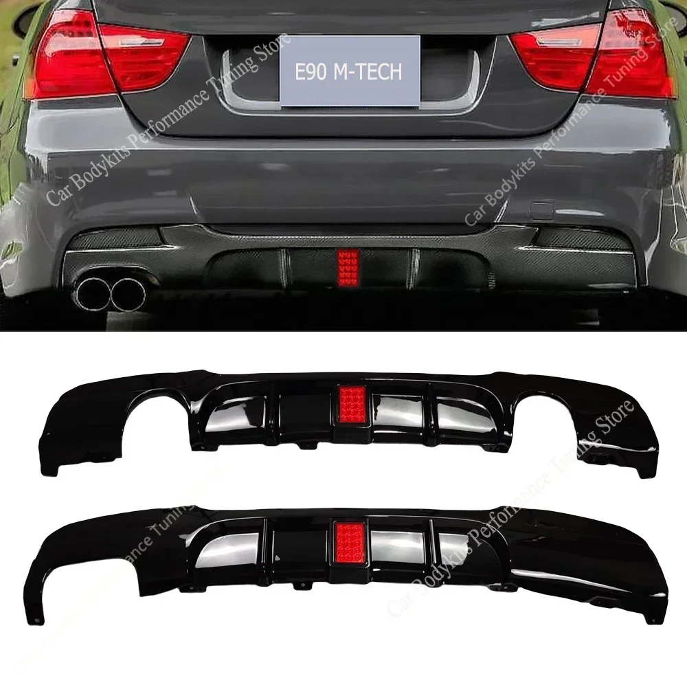 

Performance Style Rear Diffuser For Bmw E90 E91 Rear Bumper Lip Splitter With Lamp 3 Ser 320i 320d 325d 330d 335i 05-12 Tuning