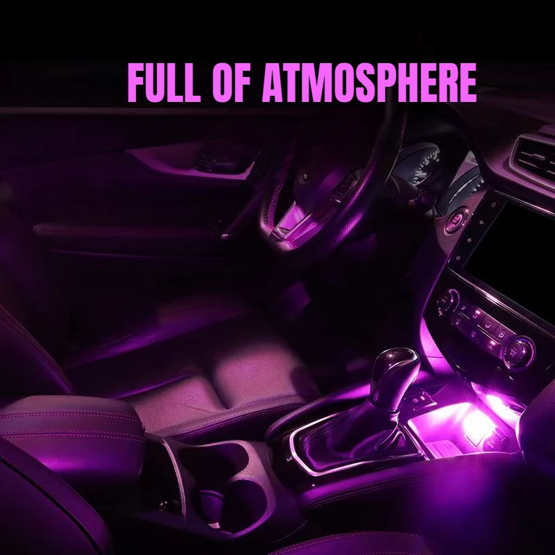 The Latest Atmosphere Lights for Cars USB Ambient Sound Controlled LED Breathing Lights Wireless Night Lights Inside The Car