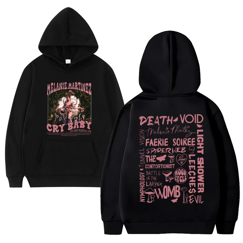 Hete Verkoop Melanie Martinez Portals Tour 2024 Print Hoodie Nieuwe Mannen Gothic Y 2K Sweatshirt Unisex Fleece Pullovers Met Lange Mouwen