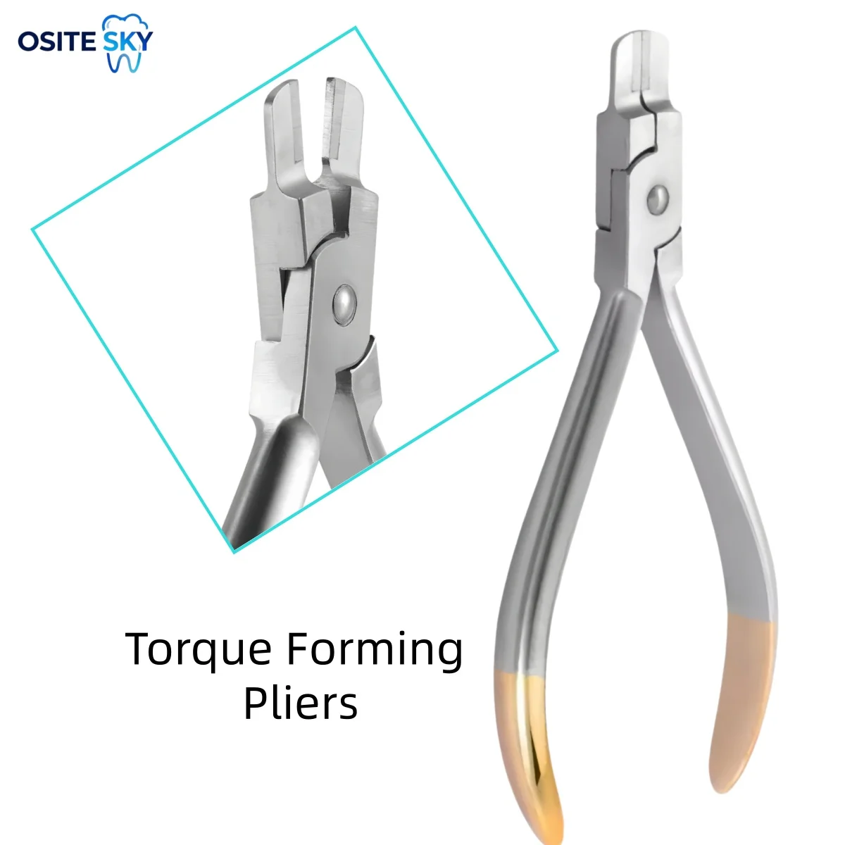 Dental Orthodontic Tweed Torque Forming Plier Rectangular Arch Forming Plier Dental Braces Wire Bending Instrument Dentist Tool