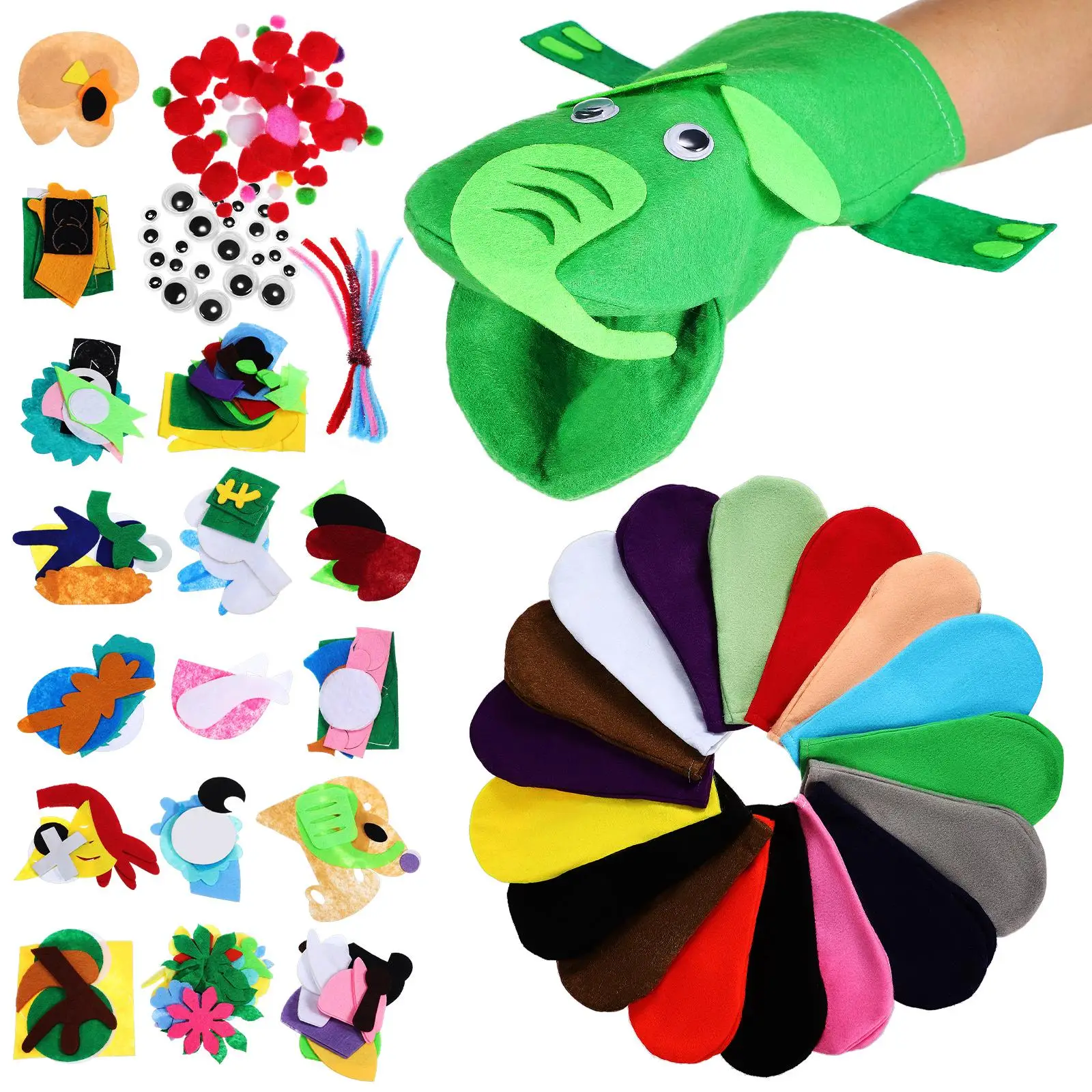 

Felt H Kit 1 Set 3 Pieces 24 5x14 H Puppets For Kids cm DIY Crafts Sewing Kits Kids H Puppets Materials Cartoon Toys