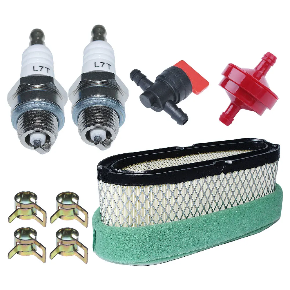 Air filter Pre filter For Tecumseh 640065A 640065 13Hp 13.5Hp 14Hp 15Hp  Shut off Valve Clamp Spark Plug Fuel Filter