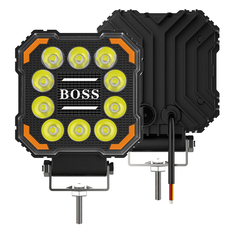 

4 Inch Motorcycle Systems Lighting Accessories Projector Square LED Driving Work Light for Car Trucks