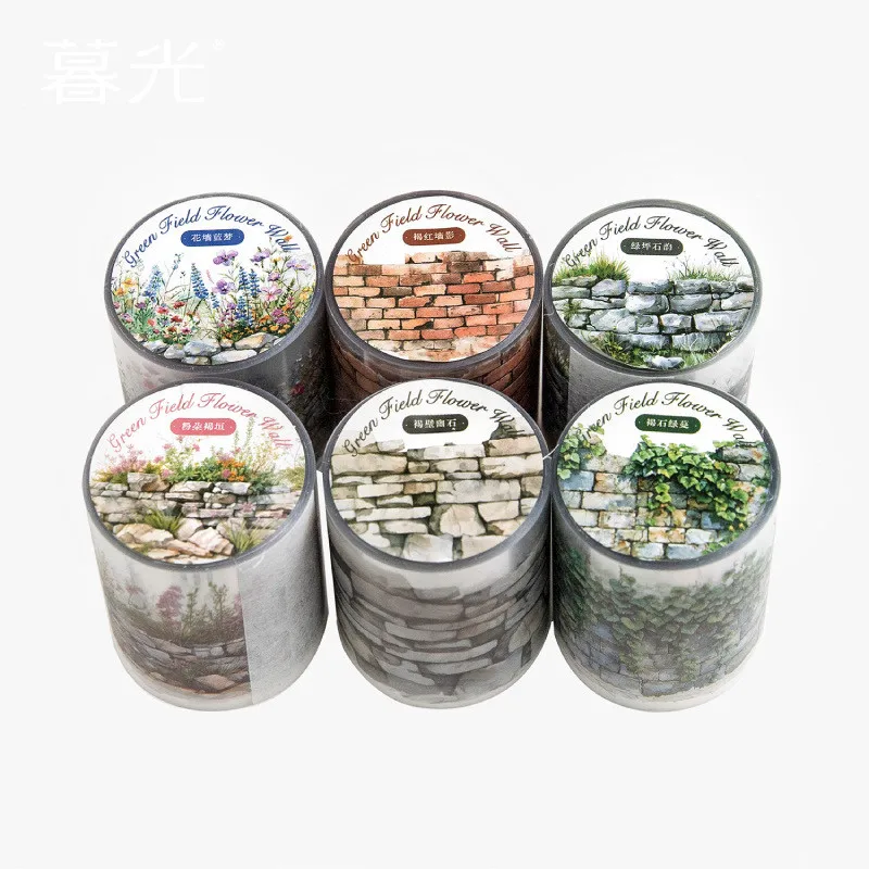 50 مللي متر * 2 متر PET زهرة أشرطة الحائط ملصق ديكور غير المرغوب فيه مجلة DIY بها بنفسك سكرابوكينغ لوازم غير المرغوب فيه مجلة أشرطة الكولاج ملصق #5