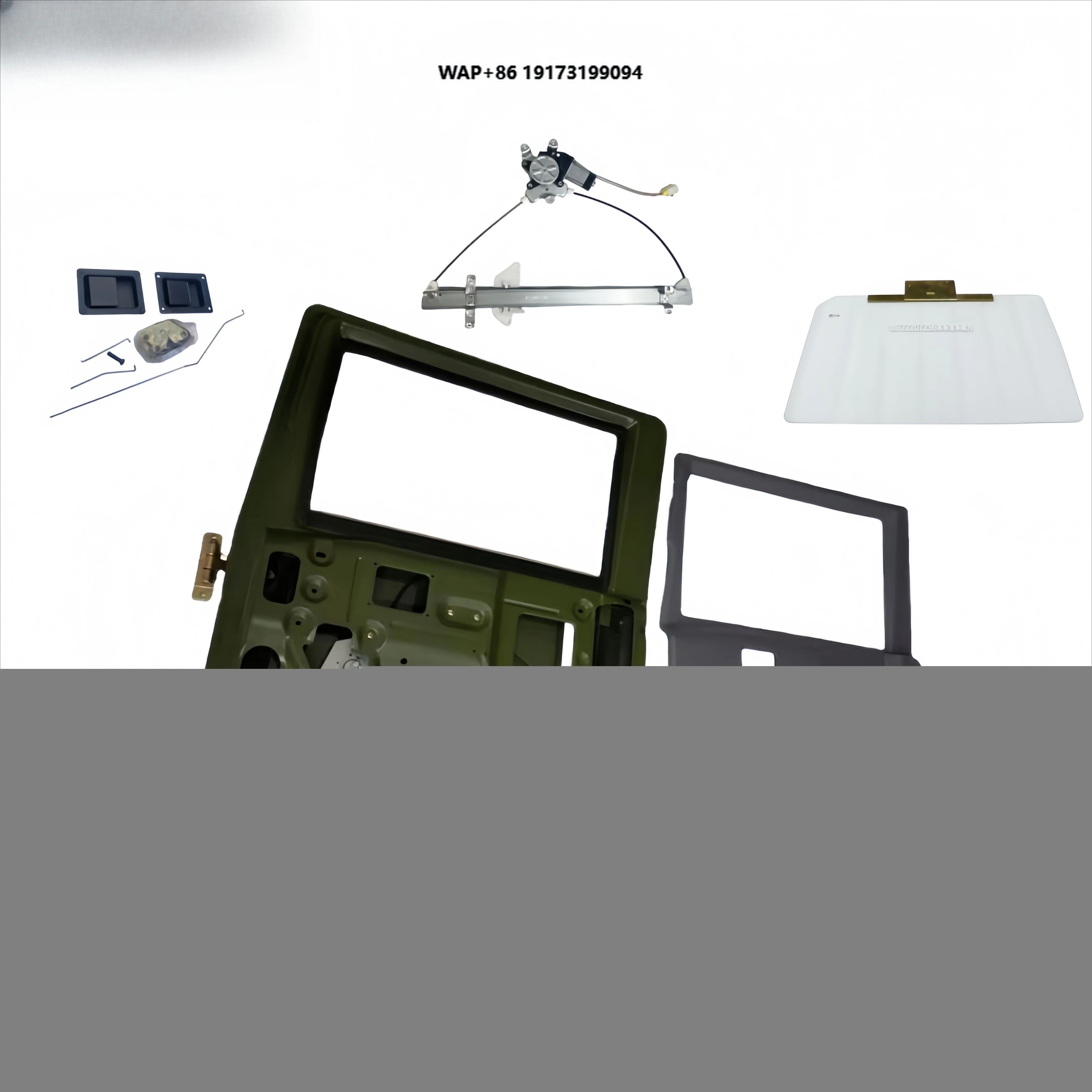 

Structural Explosion View of Dongfeng EQ2050 Humvee Off-Road Vehicle Door Assembly Front/Rear Door Optional Side Door Panel