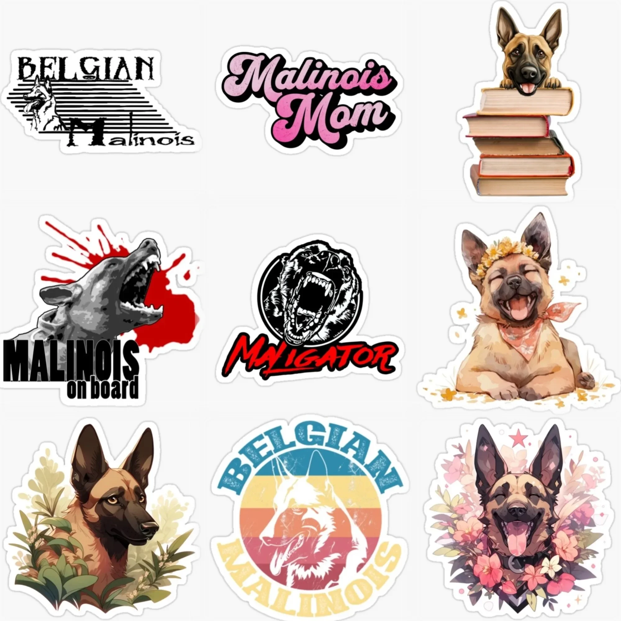 

Belgian Malinois Cute Pet Creative PVC Sticker for Decorate Car Motorcycle Bicycle Helmet Fridge Wall Decal Accessories
