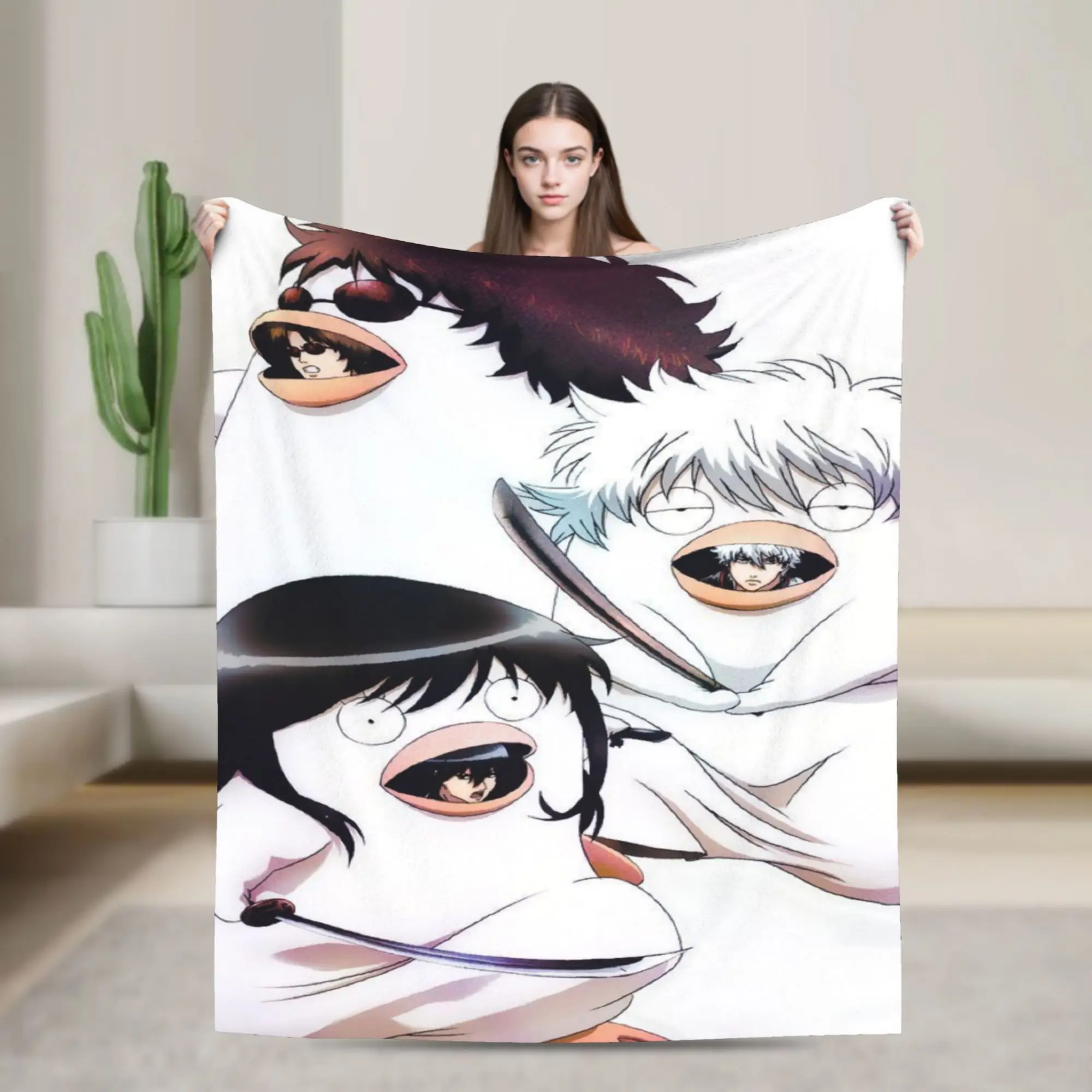 Elizabeth Gintama Tapestry anime Accessories Blankets Soft Fleece  Throw Blanket Cozy Plush Thin Quilt