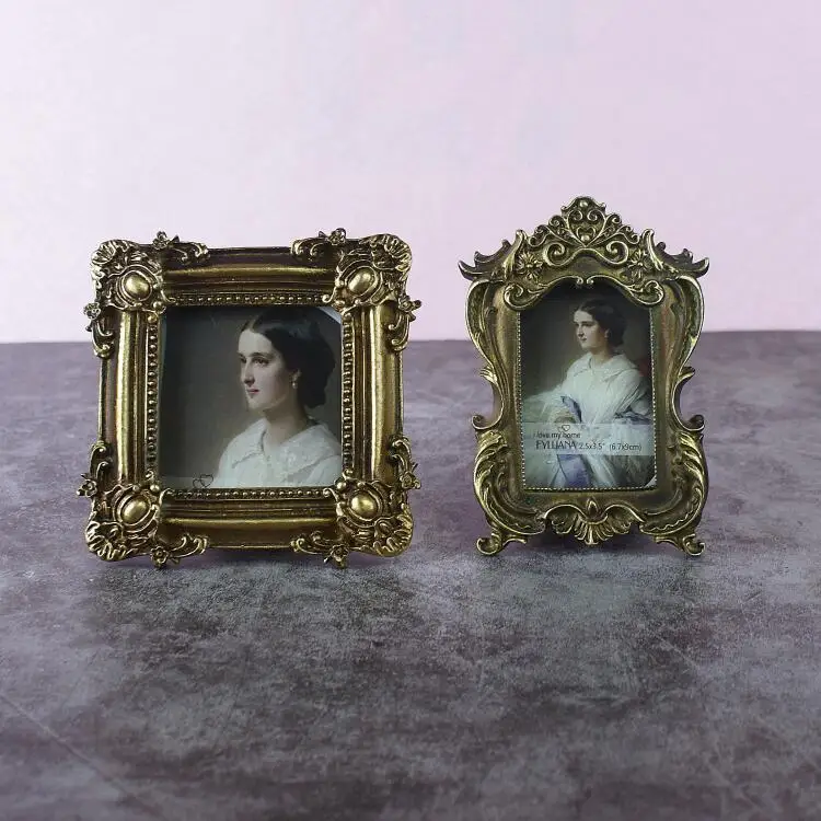 

Mutihome French Baroque European Retro Picture Frame European Home Picture Frame Ornament Simple Nostalgic Picture Frames