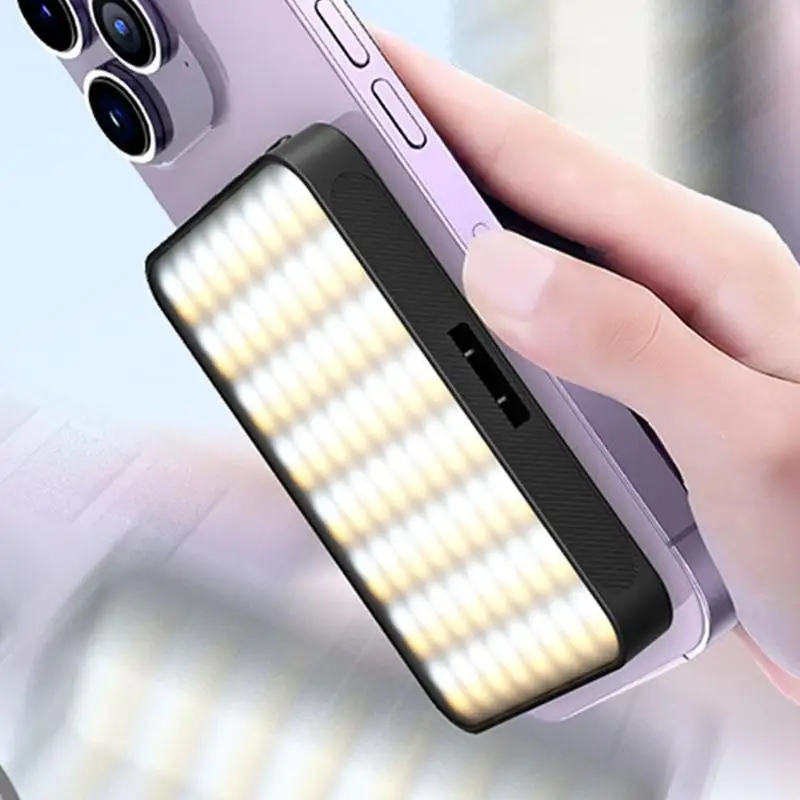 Selfie Light 10-Levels Brightness Selfie Light 10-Levels Brightness Portable High 6500K Color Temperature Video Camera Light For