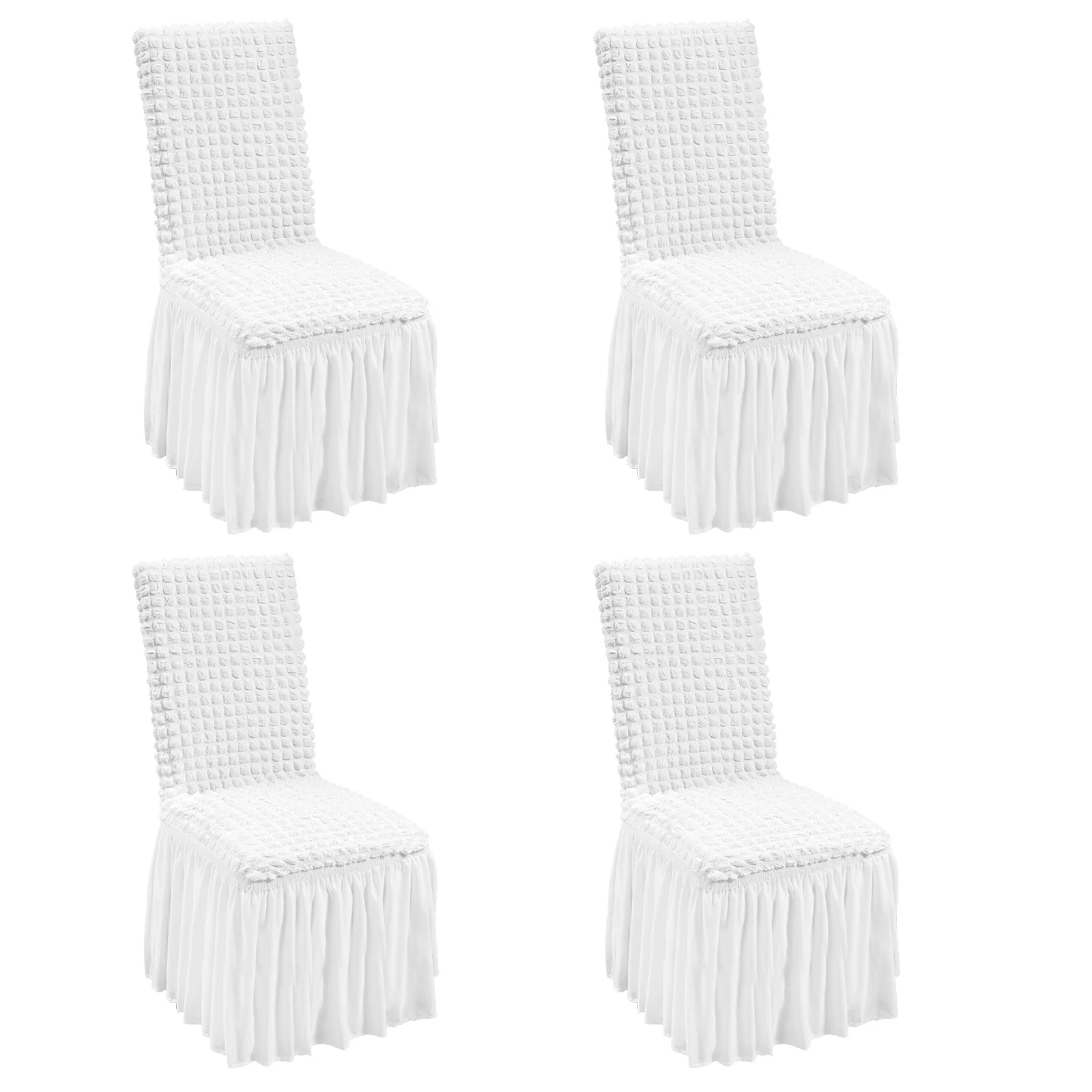 Premium 4 Pack Stretch Spandex Folding Chair Covers