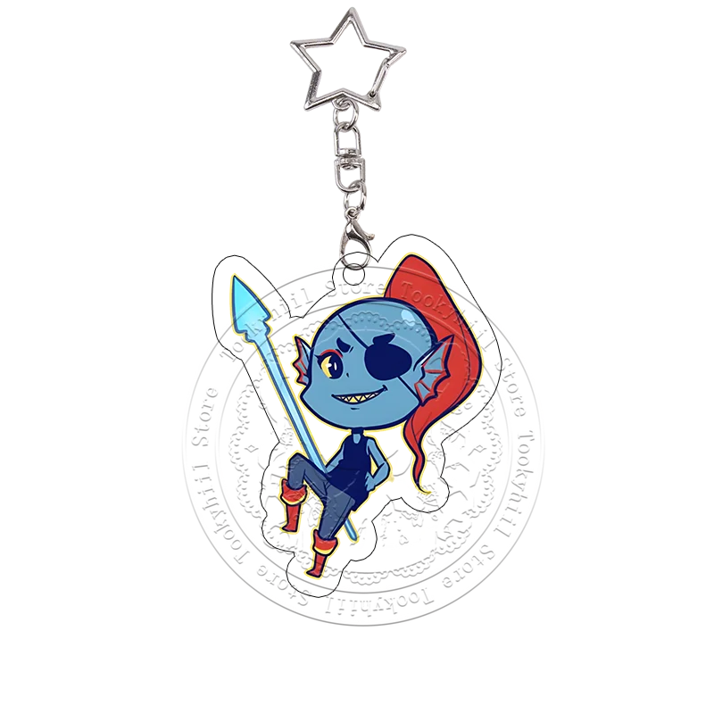 Undertale Acryl-Schlüsselanhänger Frisk Undyne Napstablook Cross Sans Anime Cartoon Spiel Sammlung Taschenanhänger Geburtstagsgeschenk – Detail 7