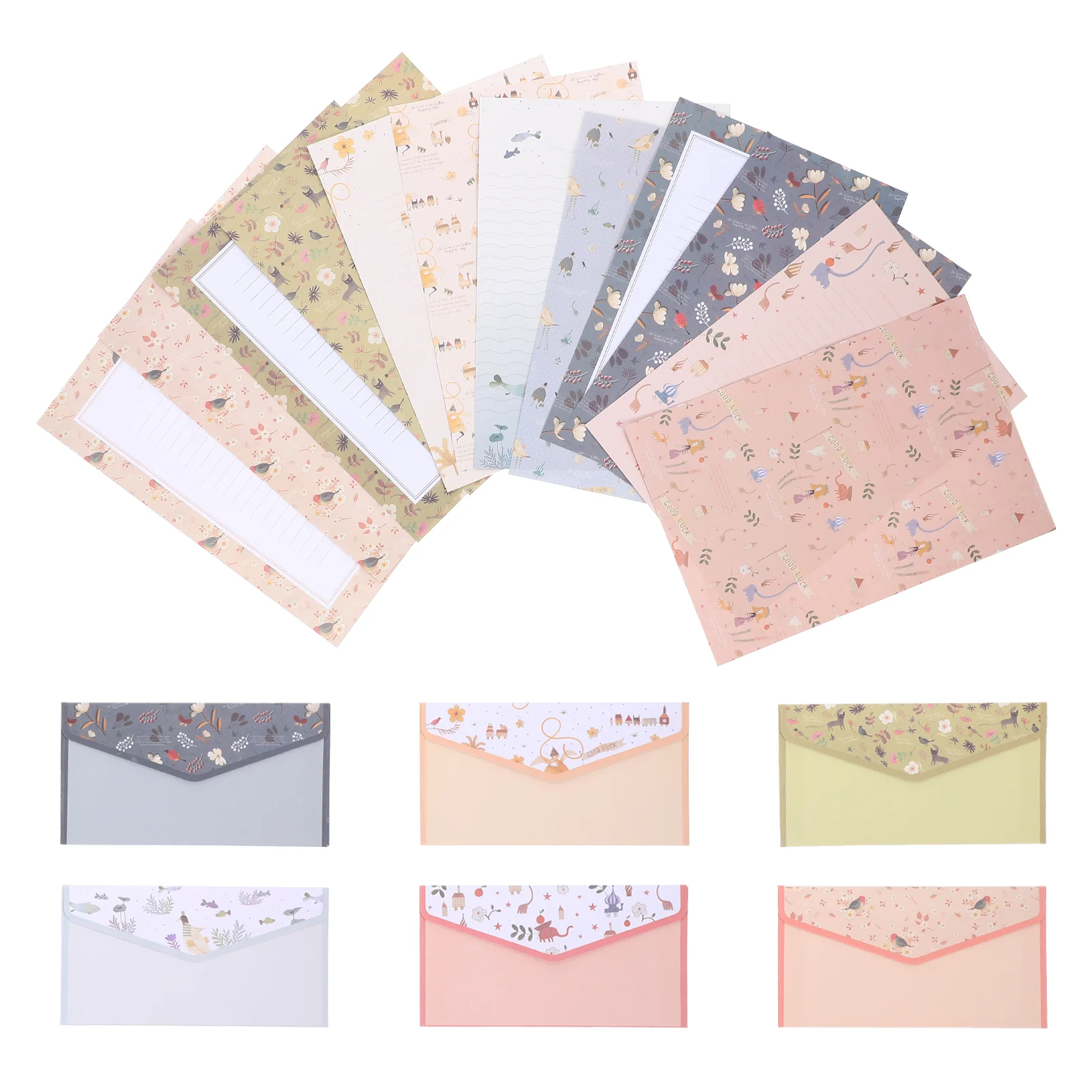 

A5 Floral Envelope Paper Kit Suite Set and Writing Painting Letter Papers Supplies